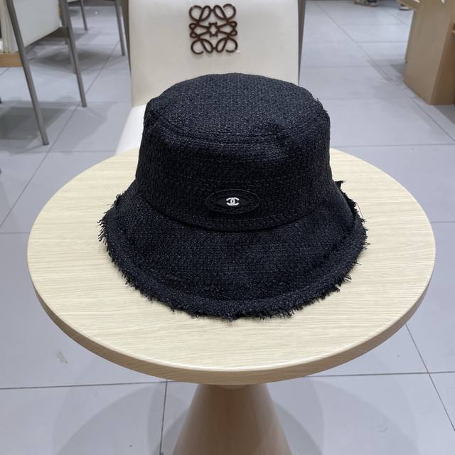 Chanel bucket hat 2025 new Japanese style casual versatile face small plain basi