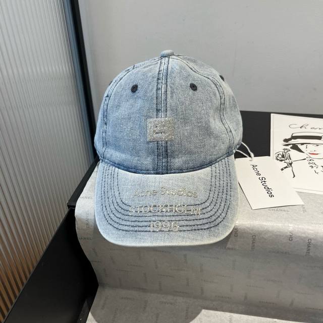 Acne Studios smiley face baseball cap unisex style!! DDD