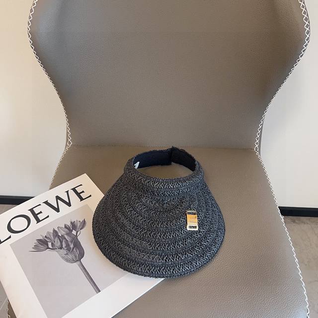 Special dust bag Miumiu Miu Miu 2025 new straw woven holiday style sun hat with