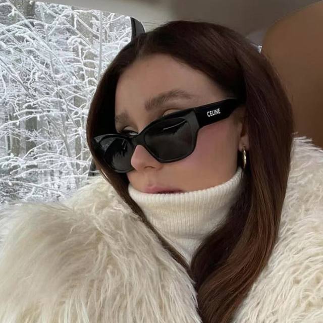 Celine Celine Internet celebrity retro sunglasses Street Cl40197 sunglasses unis