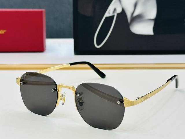 Cartie* Cartie sunglasses Ct0564O Size: 55 mouth 18-145 Exquisite electroplating