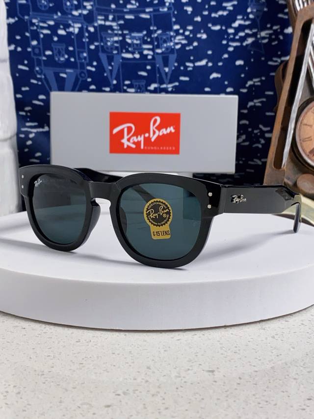 Rayban 2025 new tempered glass sunglasses for men, large frame sunglasses, sun p