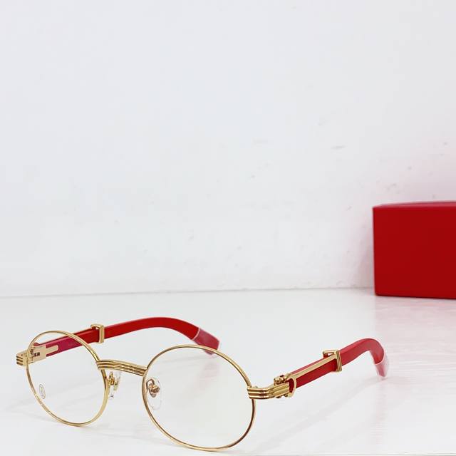 Cartie*R Classic High-end Wooden Leg Sunglasses Model:Ct0464Ssize:53