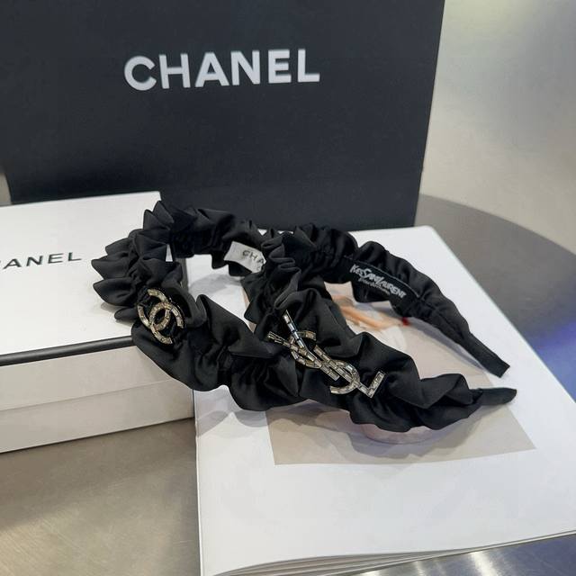 with packaging boxYsl Saint Laurent new headband, simple and practical, fashion