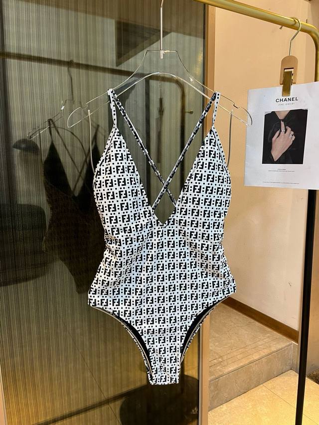 Fd Fendi one-piece swimsuit is perfect for a variety of occasions.