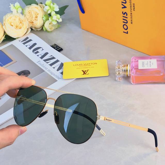 Louis Vuitto*2025 new versatile nylon polarized sunglasses fashion trend sun sun