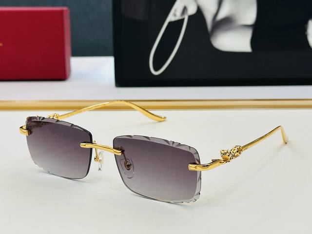 Original Cartie* sunglasses Ct01592O Size: 57 mouth 8-142 Electroplating craftsm