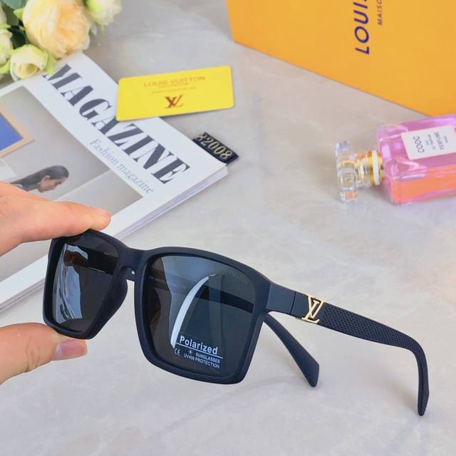 Louis Vuitto* new large-frame fashion sunglasses, trendy leisure travel sunglass
