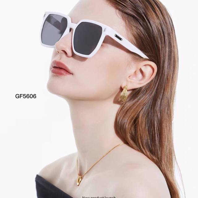 Gucc*2025 new high-end big face slimming anti-ultraviolet sunshade HD fashion tr