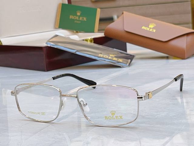 Role* New Rolex Eyeglass Frame, Titanium Frame Model: SS1167, Size: 57mm 17-142