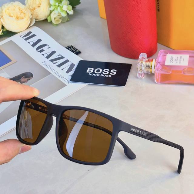 Bos* Internet celebrity polarized sunglasses men's personality new European and