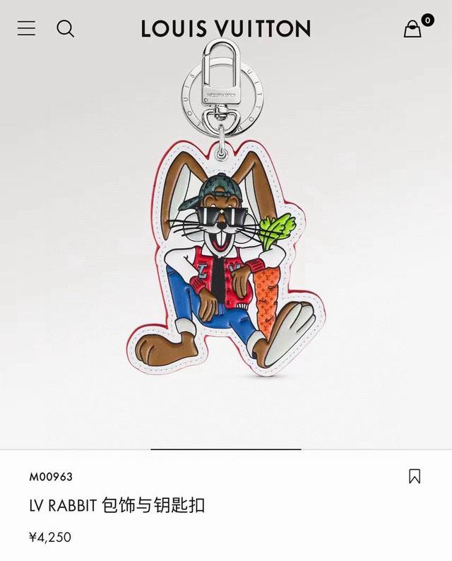 Original packaging with pictures Louis Vuitton official website M00963 Lv Rabbi