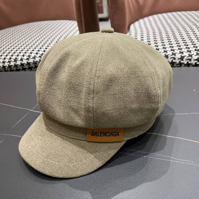 Balenciaga beret women's autumn Korean newsboy painter duck tongue big head sho