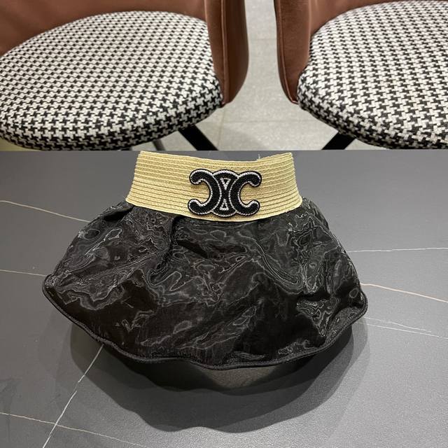 Celine fashion shell hat casual anti-ultraviolet new hat women summer embossed