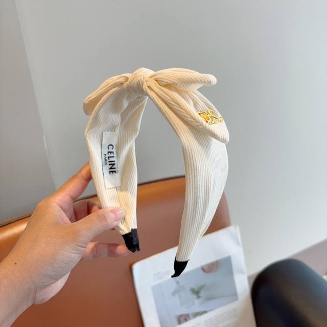 with packaging Celine's new bow headband is comfortable and stress-free to wear