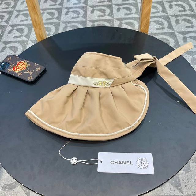 Chanel Chanel new hollow top sun hat women's summer anti-ultraviolet sun hat fol