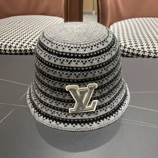 Lv Louis Vuitton South Korea imported fashion woven basin hat women's spring and