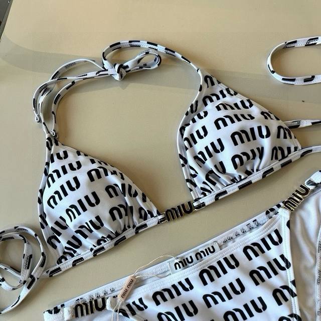 Miumiu's new two-piece swimsuit is perfect for a variety of occasions.