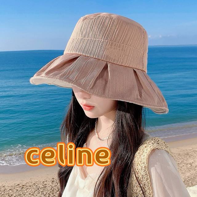 Celine Celine 2025 new style fisherman hat female face cover sun hat summer seas