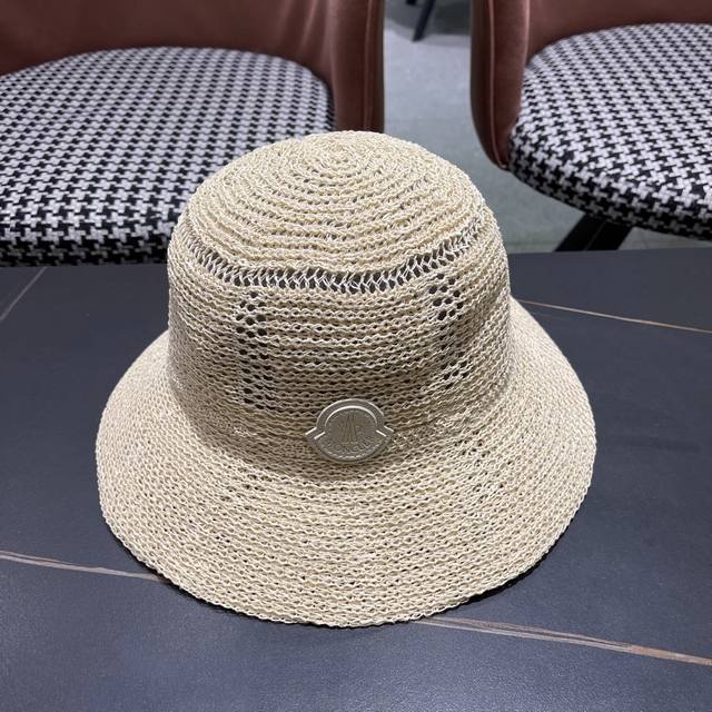 Moncler high-quality new sun hat hollow bucket hat for the season all-match trav
