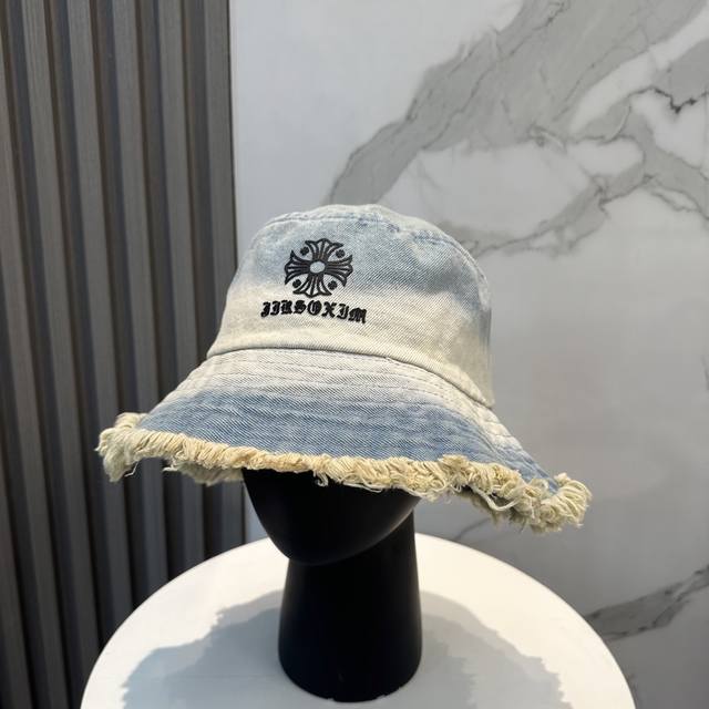 Chrome Hearts New Loose Beard Soft Denim Bucket Hat Summer is here, and in the