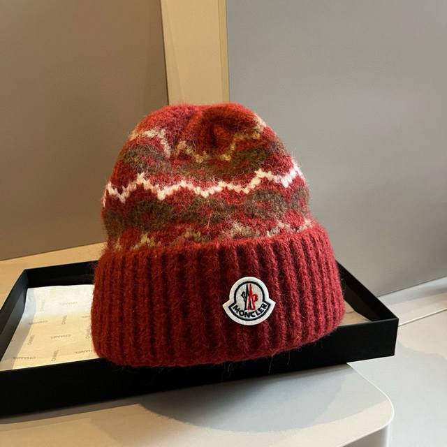 Moncler new wool hat, thickened fabric DDD