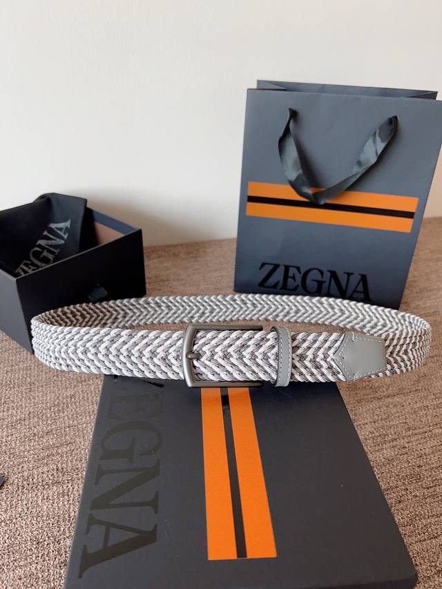 Zegna's new men's braided belt for Spring/Summer 25! Made from genuine rayon an
