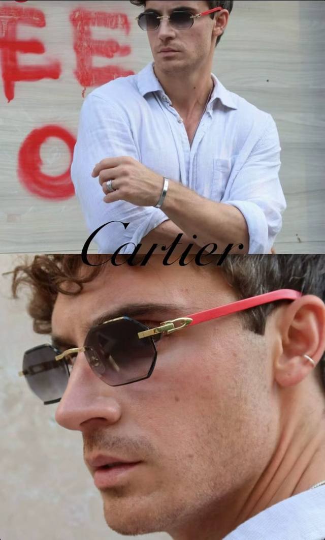 Signature C De Cartie~ Ct0439S 3.0 thicker lenses Etched logo on lenses Adjustab