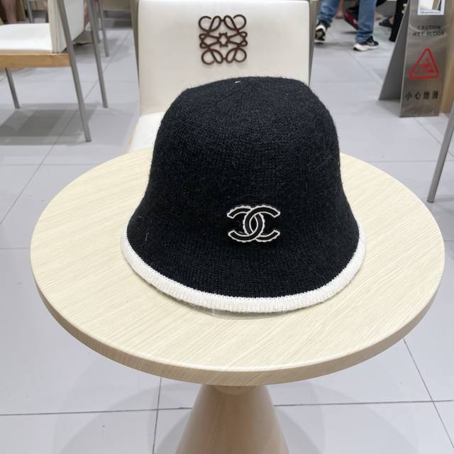 Chanel Chanel Xiaohongshu hot new knitted plush fisherman hat women's autumn and