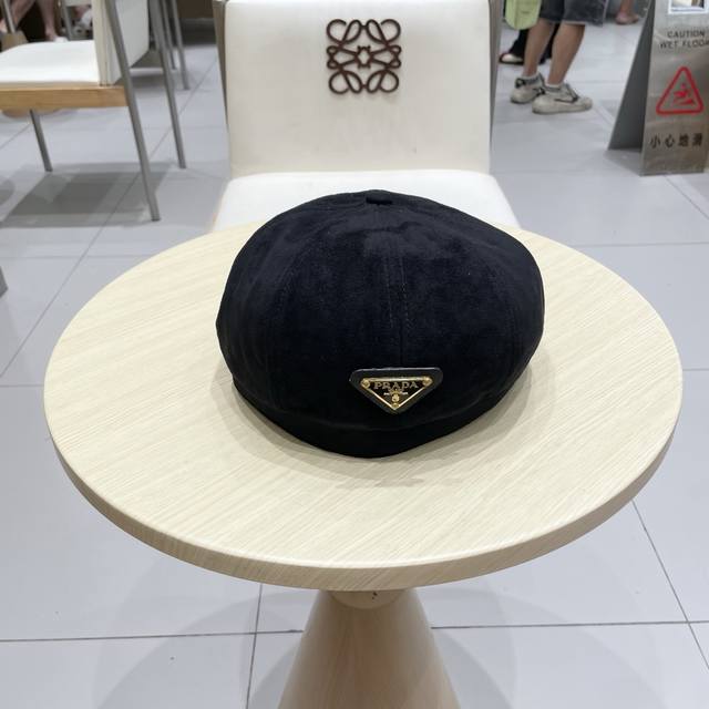 Prada Prada new retro peaked cap forward cap fashion octagonal hat trendy all-ma