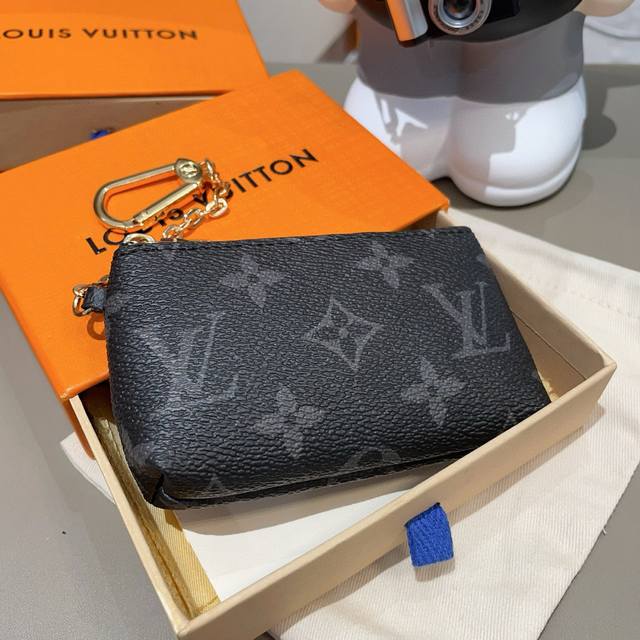 Lv coin purse card holder pendant Louis Vuitton Louis Vuitton Lv keychain key ho