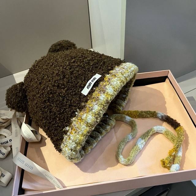 Miumiu autumn and winter new ear protection hat DDD