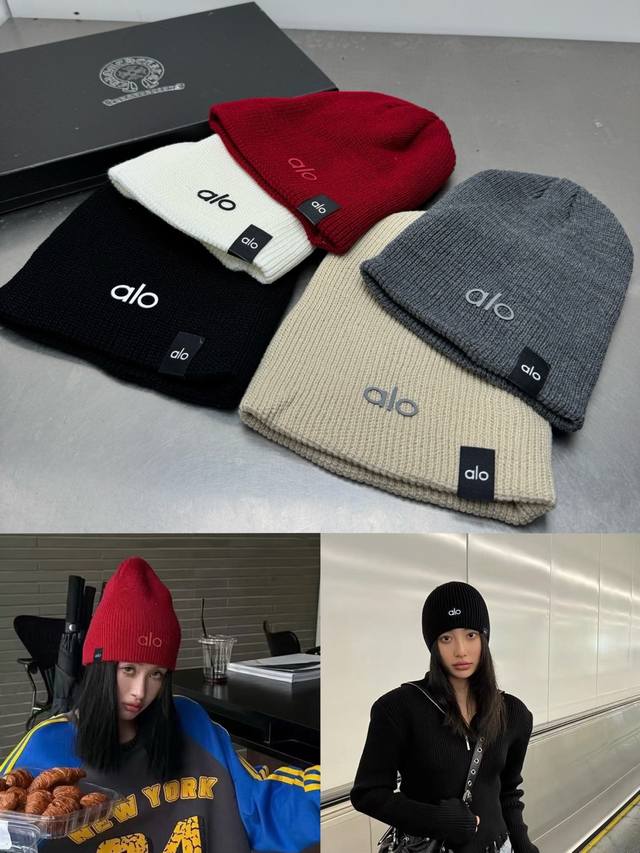 Alo woolen hat knitted hat pile hat DDD