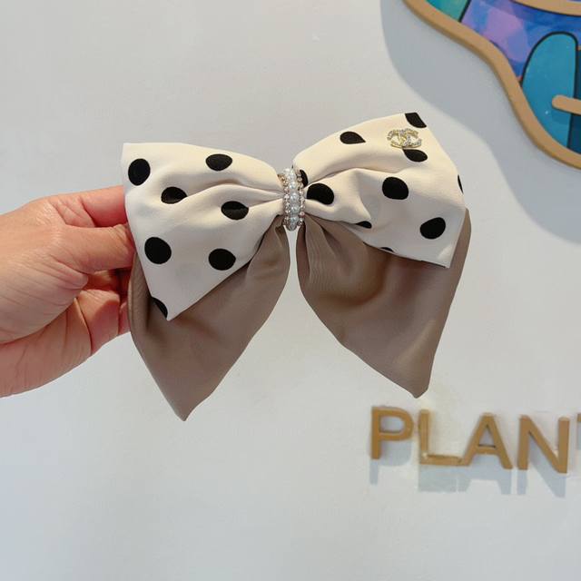 with packaging Chanel celebrity-style bow hairpin slingshot clip Internet celeb