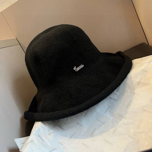 Gucci 100% wool bucket hat, foldable DDD