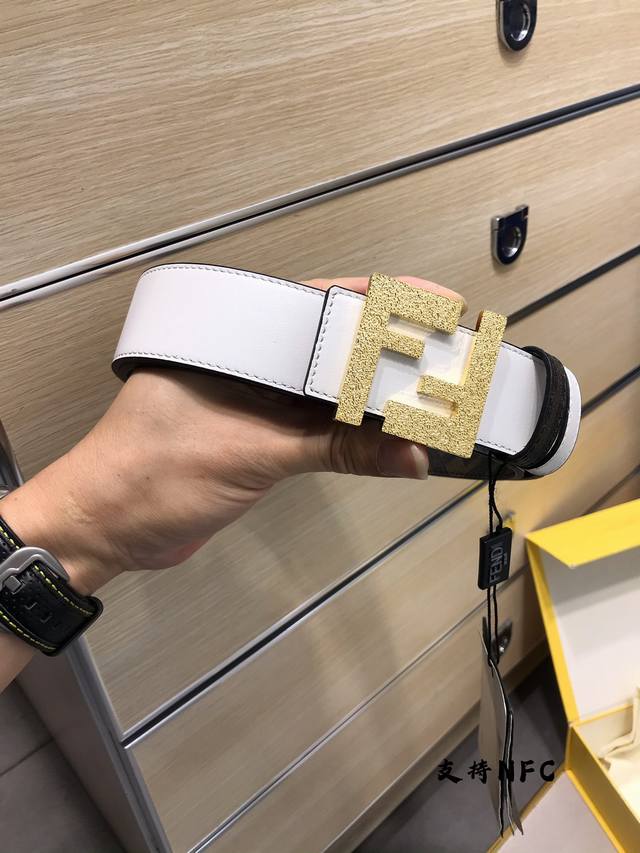 New Fd width 38 mm supports NFC chip scanning, logo shape belt, original small