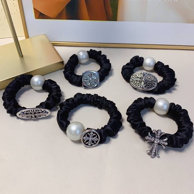 Chrome Hearts Rubber Band Trendy Rubber Band Hair Band Large Intestine Band Tem