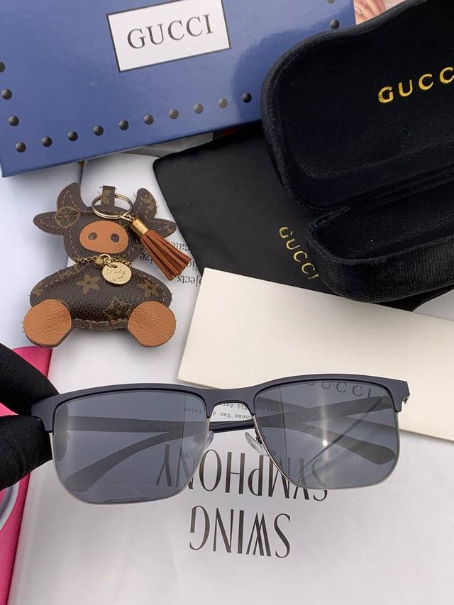 Gucci high-quality sunglasses for men and women with imported Polaroid polarized
