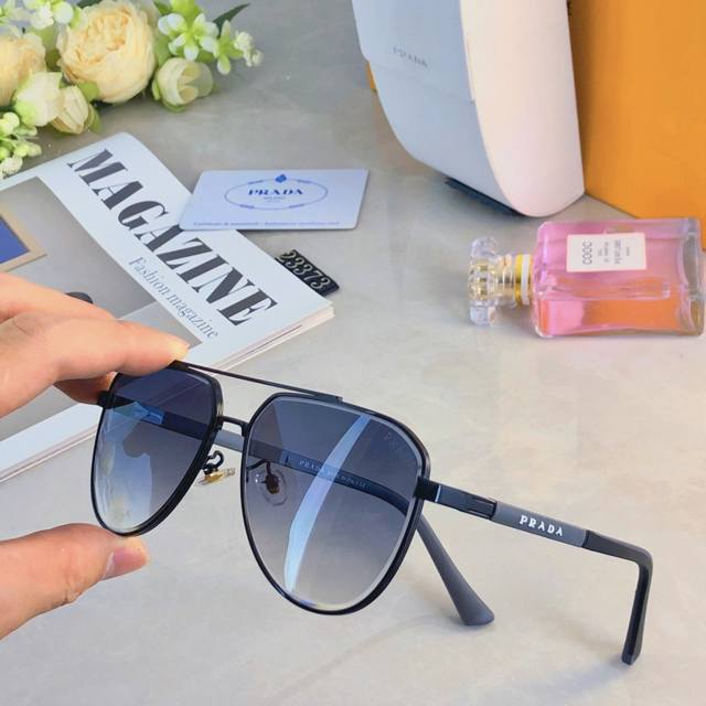 Prad* Fashion European and American double-beam sunglasses men's sun protection