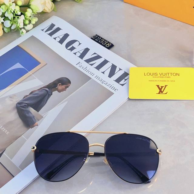 Louis Vuitto*Fashionable new sunglasses, high quality, high texture, model style