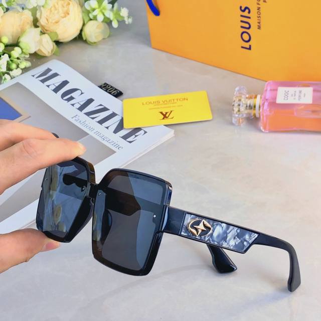 Louis Vuitto*New high-end fashion trend sunglasses for women Ins temperament Int