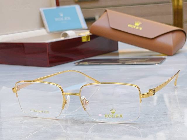 Role* New Rolex Eyeglass Frame, Titanium Frame Model: SS1144, Size: 54 18-145 DD