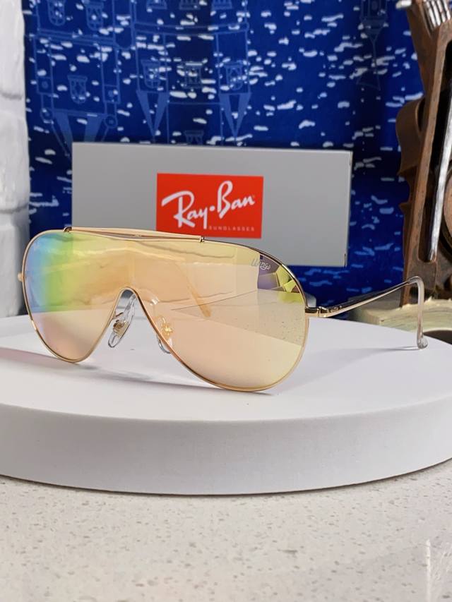 Rayban 2025 new retro pilot metal ultra-light business casual sunglasses unisex