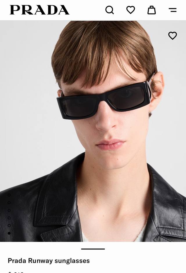 Prada Prada 2025 new European and American fashion square eye protection future