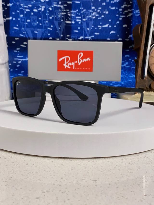 Rayban 2025 new large frame men's and women's sunglasses square frame anti-ultra