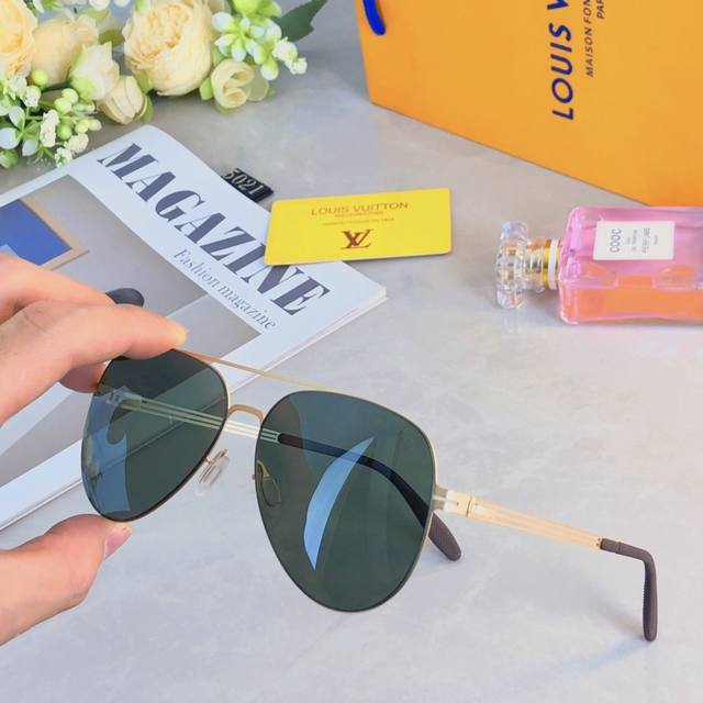 Louis Vuitto*New Summer Polarized Sunglasses European and American Double-beam P