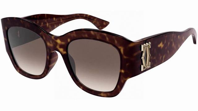 Cartier Cartier 2025 summer new fashion cat-eye full-frame sunglasses for men an