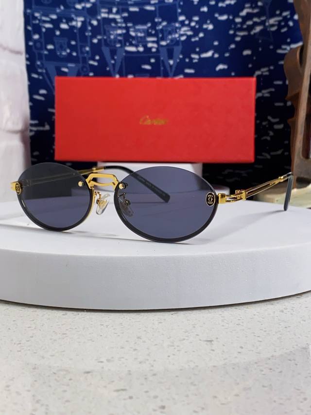 Carter Cartier 2025 new small round frame European and American retro frameless