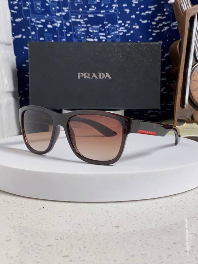 Prada new men's European and American sports sunglasses women's anti-ultraviolet