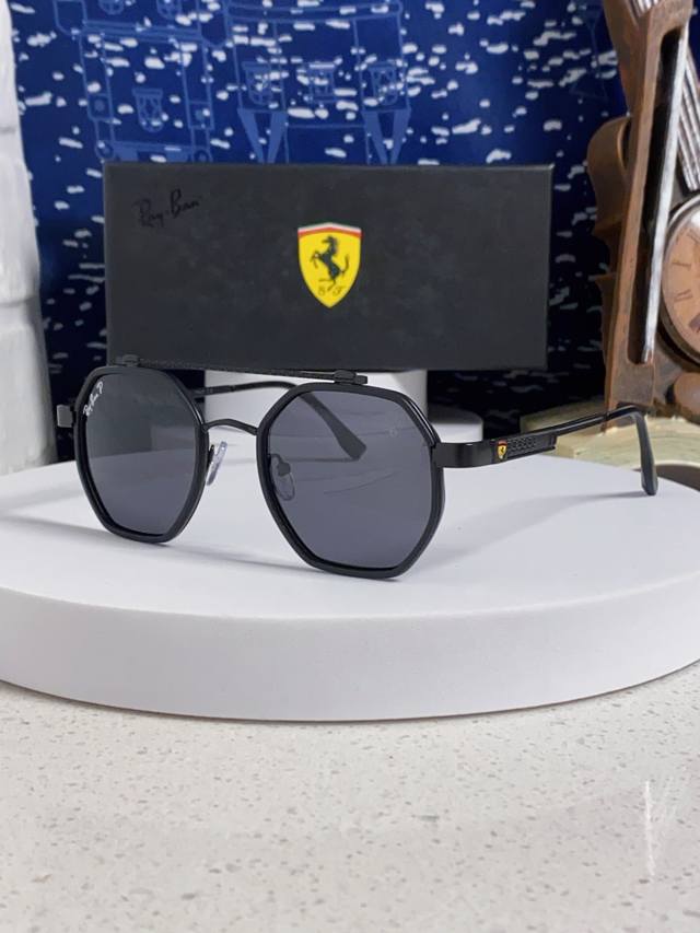 Rayban Ferrari co-branded 2025 new sunglasses polarized summer sunglasses men's
